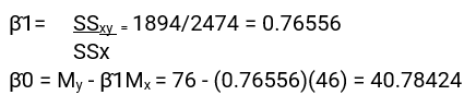 Regressieanalyse formule 2