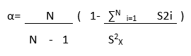 Cronbachs alfa formule
