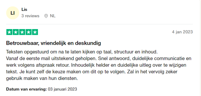 Review scriptie nakijken