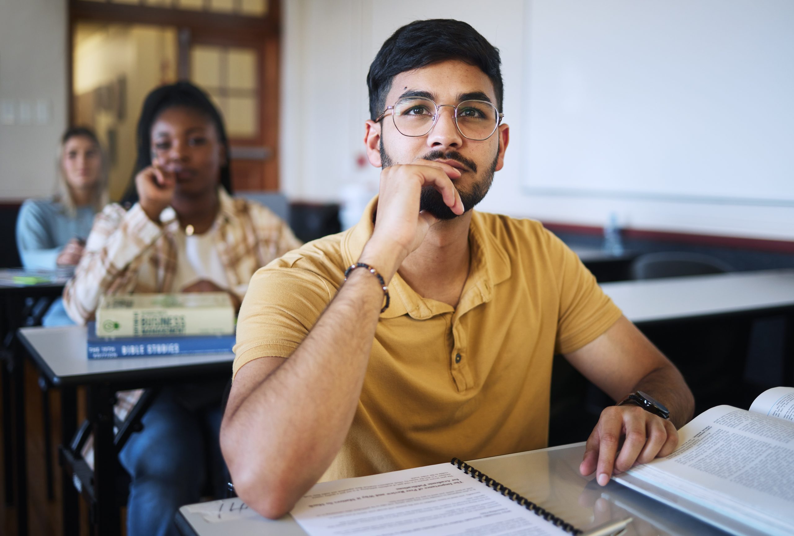 Rechtsgeleerdheid studeren door een student